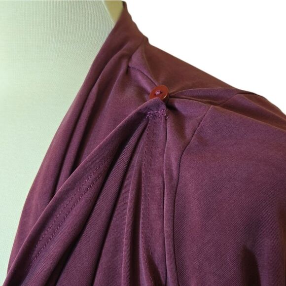 Chalet et ceci Wrap Cardigan Long Sleeve Convertable Drape Minimalist Medium - Picture 7 of 13